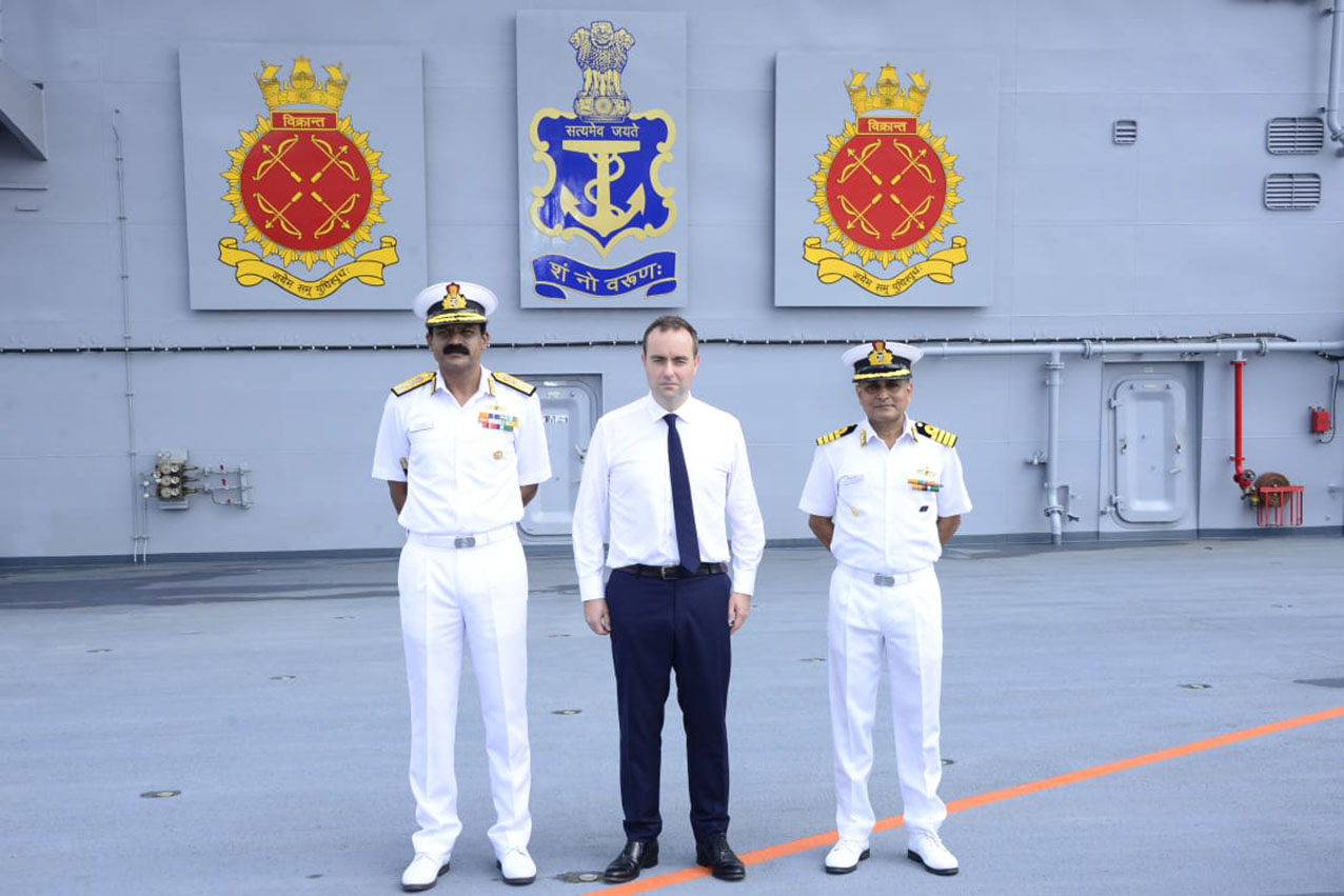 Visit of French Minister of Armed Forces Onboard INS Vikrant - India ...