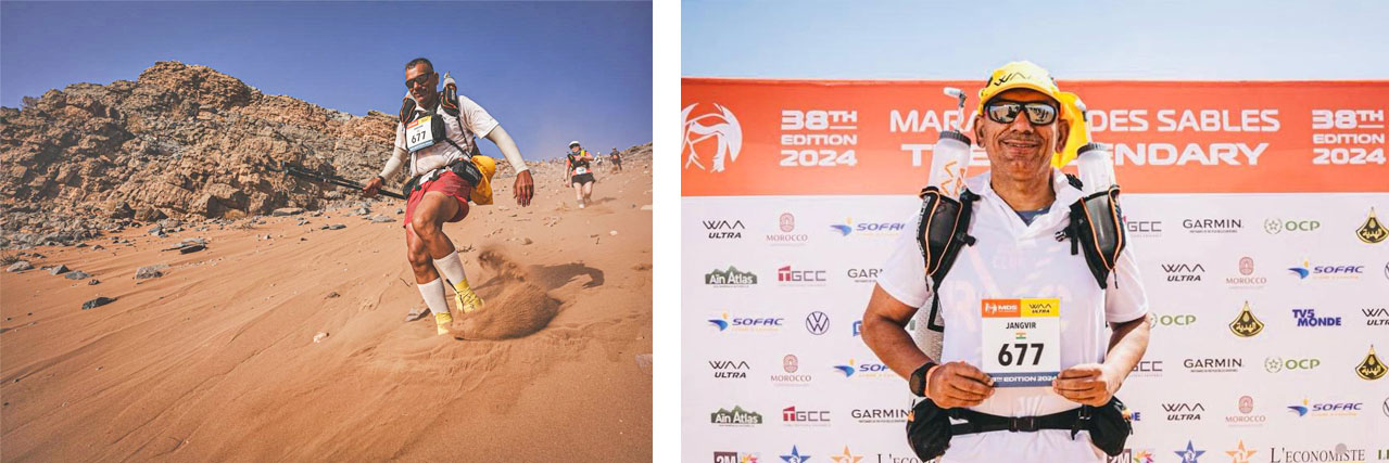 Ironman Colonel Jangvir Lamba Completes 38th Legendary Marathon ‘Des ...