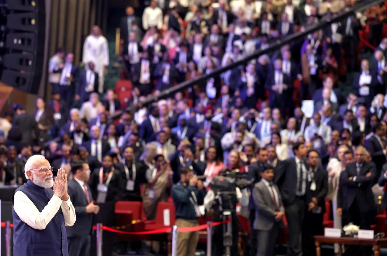 Modi unveils M.A.N.A.V. Vision at India AI Impact Summit 2026, calls ...