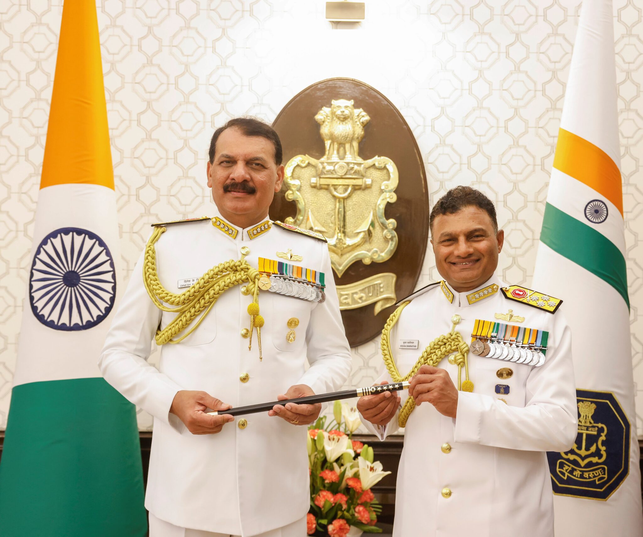 Ins Vinash Admiral Krishna Swaminathan assumes charge as Indian Navy chief - India ...