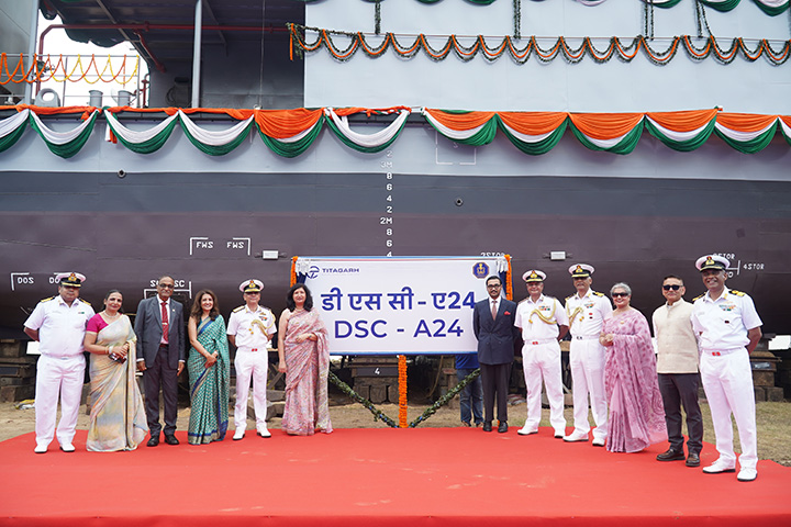 Indian Navy launches fifth indigenous Diving Support Craft at Kolkata Indian Navy launches fifth indigenous Diving Support Craft at Kolkata
